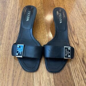 Prada kitten heel shoes size size 38 IT